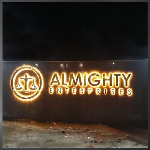 Titanium Gold Letter Design